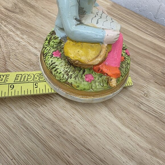 Vintage Sankyo Rotating Music Box "Little Girl Reading" Figurine - Picture 7 of 7